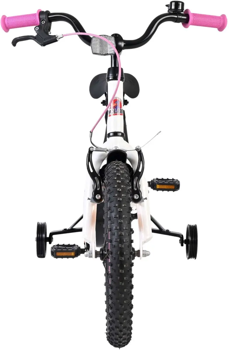 Volare Lily Kinderfiets 16 inch - 1 Versnelling - Wit/Rozes/Paars