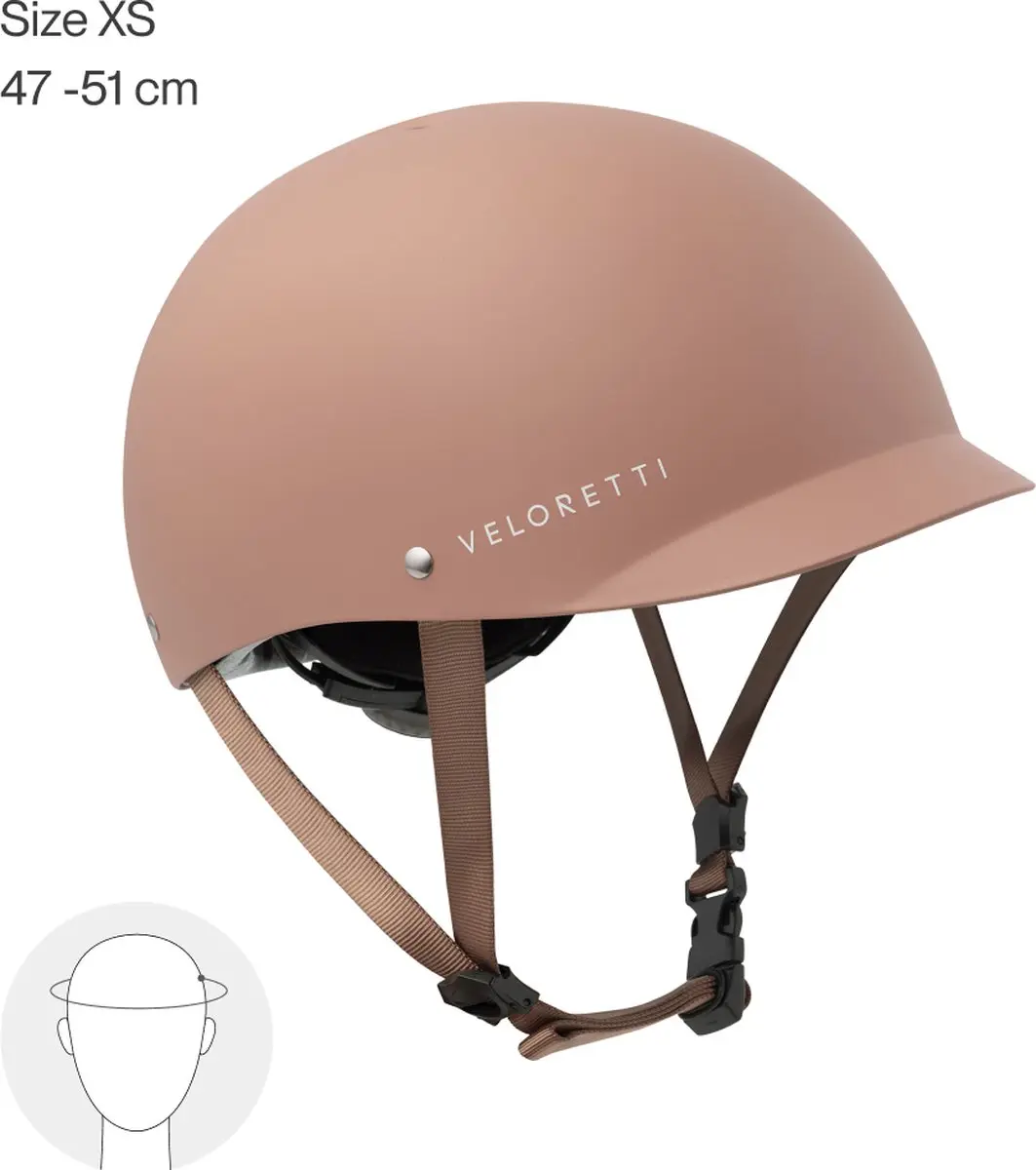 Veloretti Kinderhelm Blazing Salmon - Maat XS