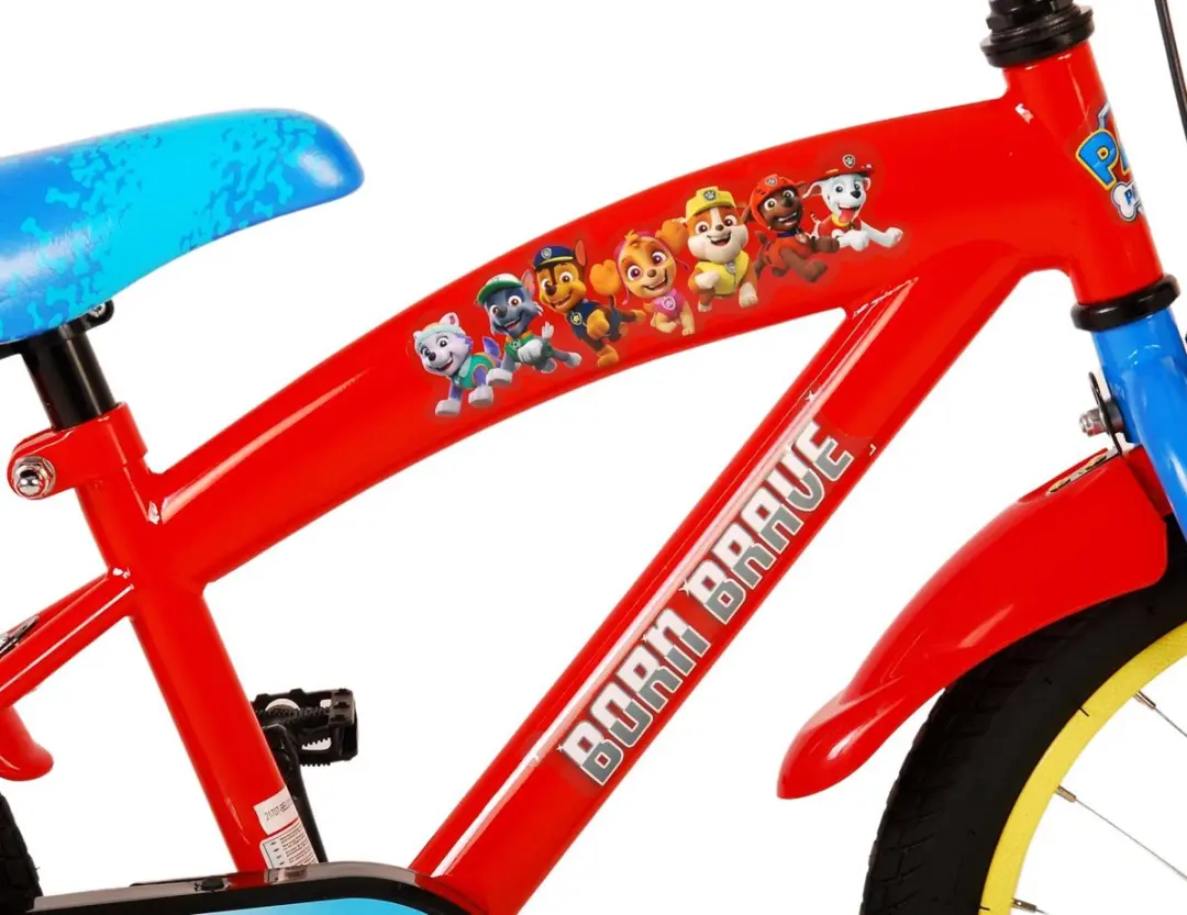 Volare Paw Patrol Kinderfiets 16 inch - Rood/Blauw