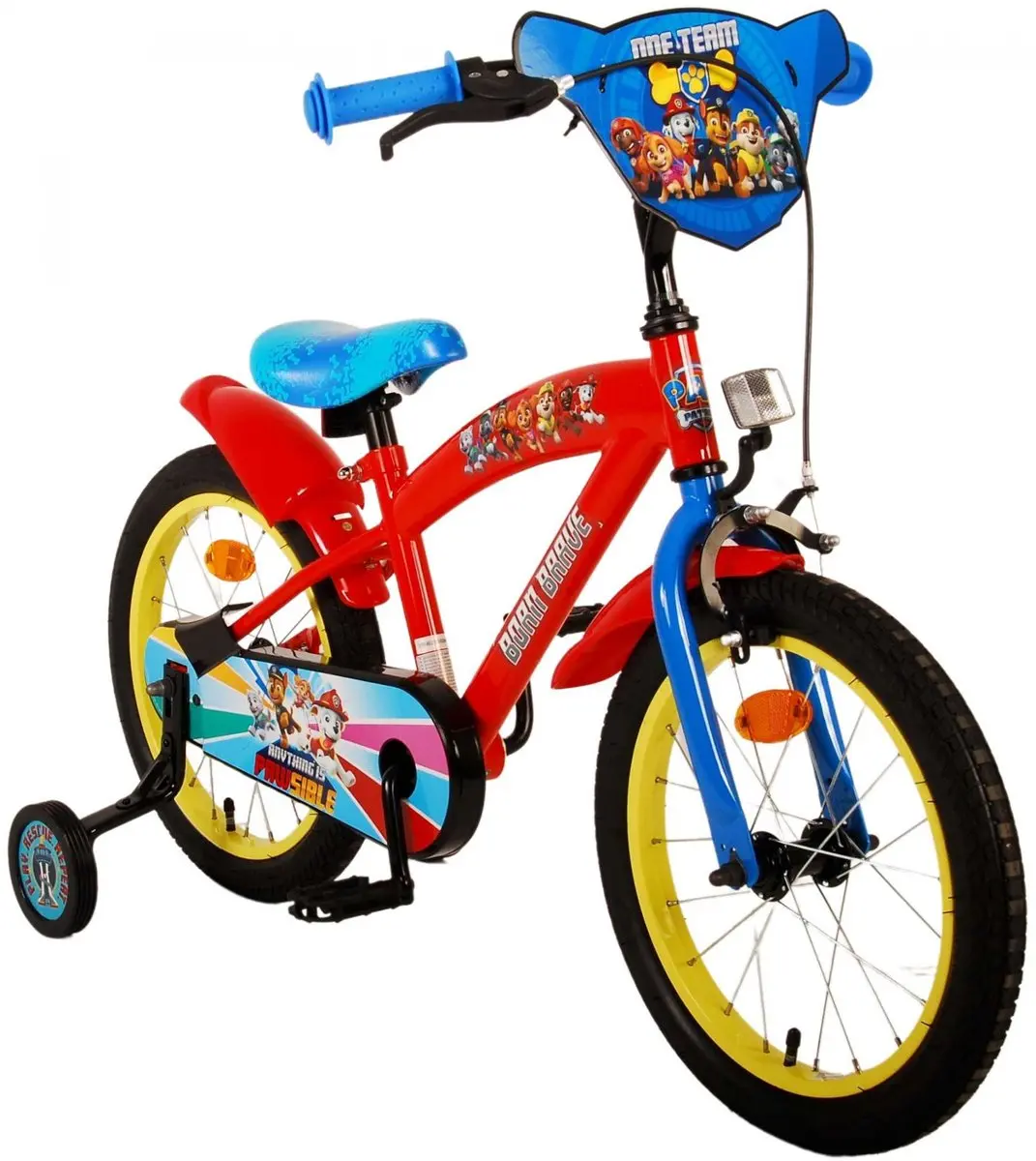 Volare Paw Patrol Kinderfiets 16 inch - Rood/Blauw - afbeelding 6 van 6