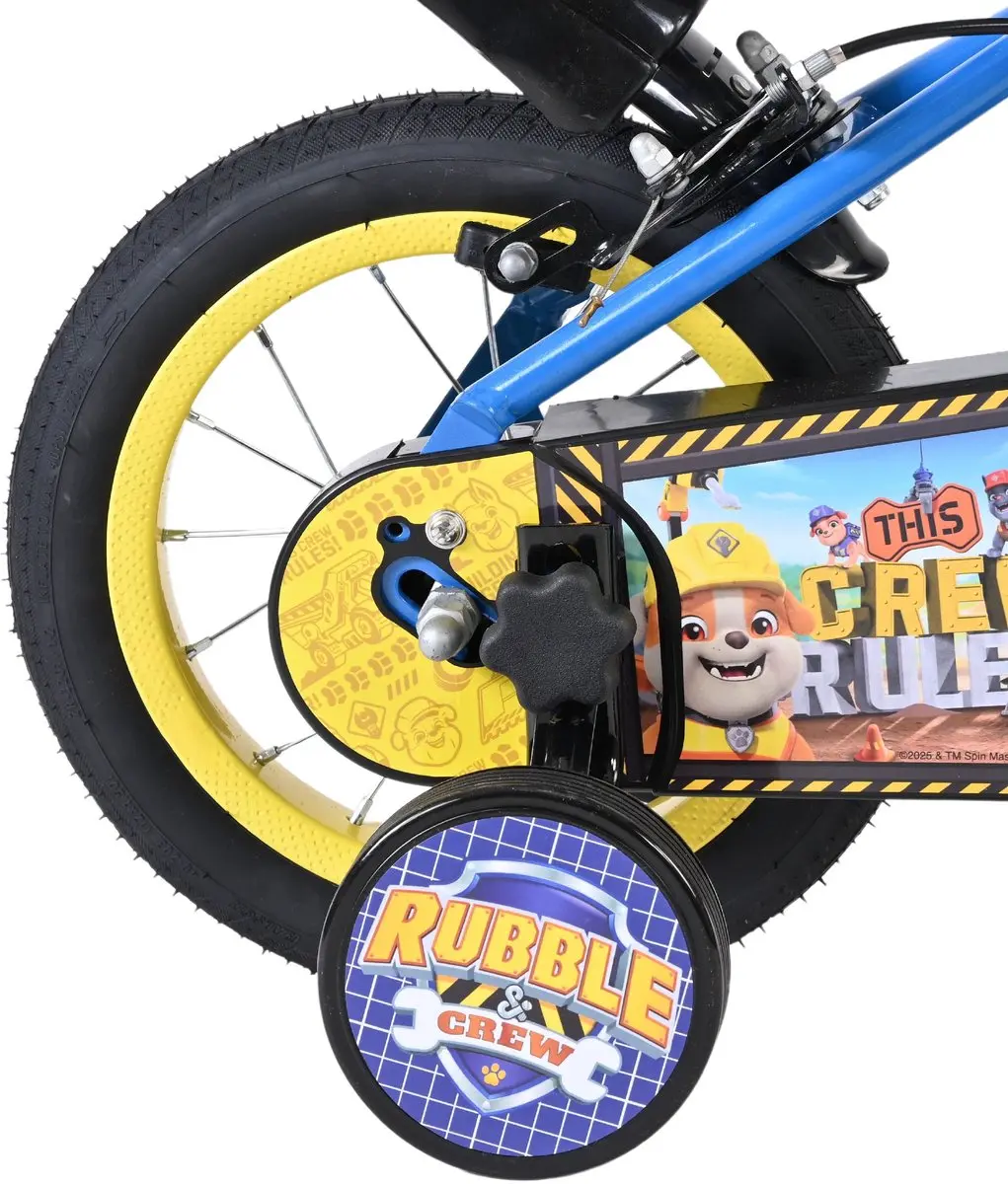 Volare Paw Patrol Rubble & Crew Kinderfiets 12 inch - Blauw