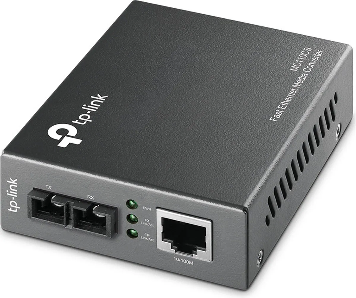 TP-Link MC110CS Fast Ethernet Media Converter - Grijs