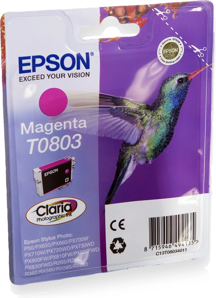 Epson T0803 Magenta Inktcartridge
