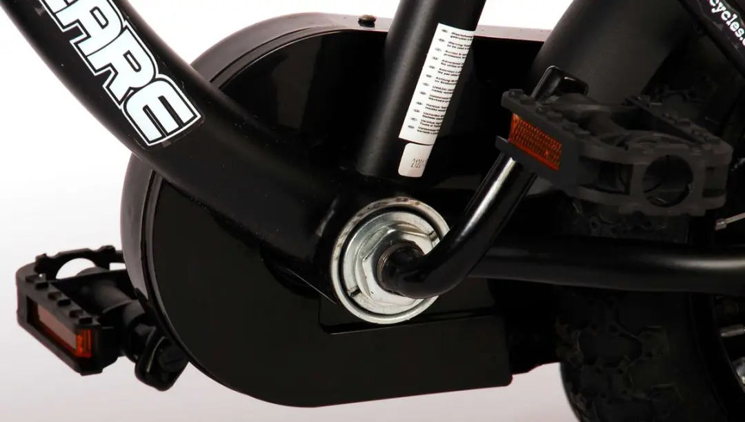 Volare Black Cruiser Kinderfiets 12" - 1 Versnelling - Zwart