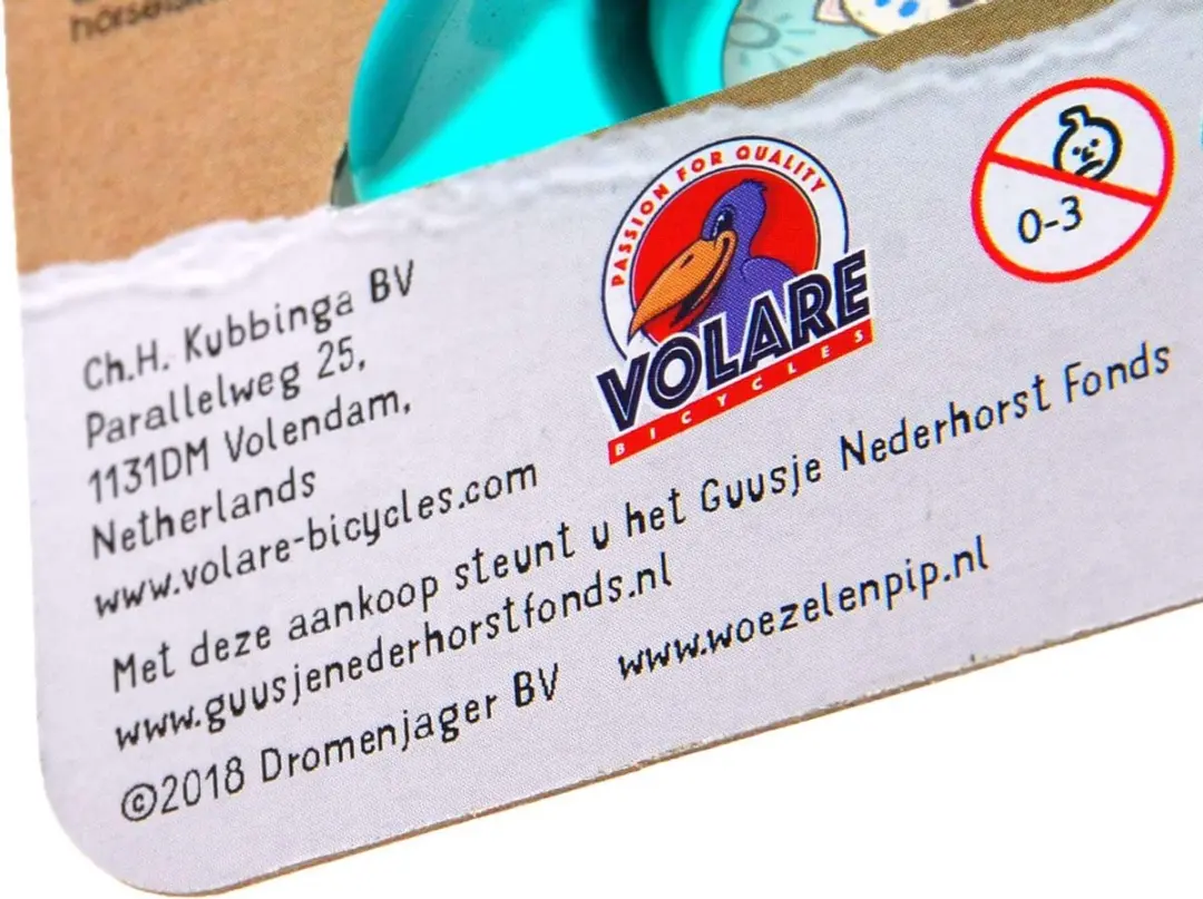 Volare Woezel & Pip Fietstoeter Mintgroen