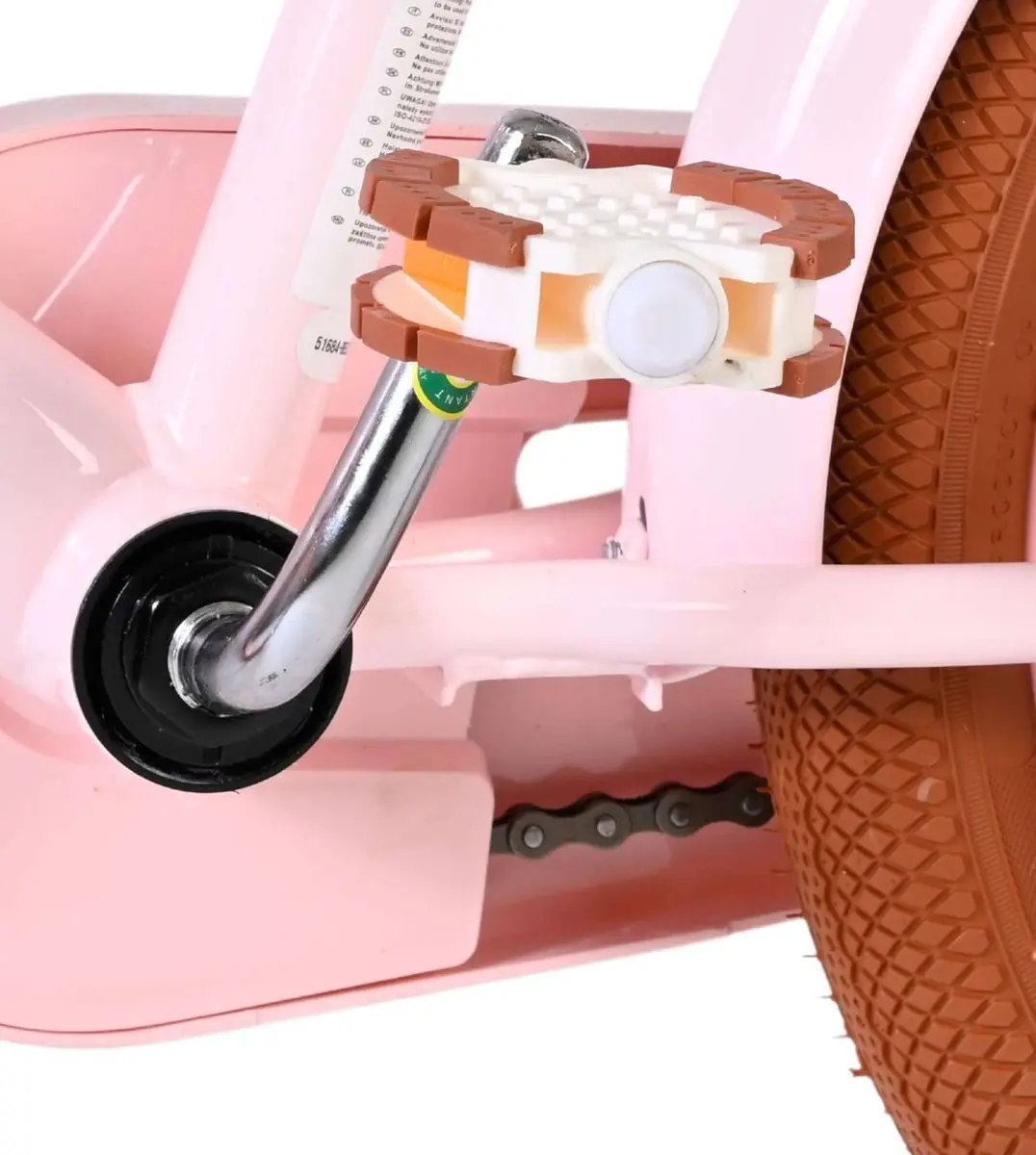 Volare Ashley Kinderfiets 16 inch - Roze - 1 Versnelling