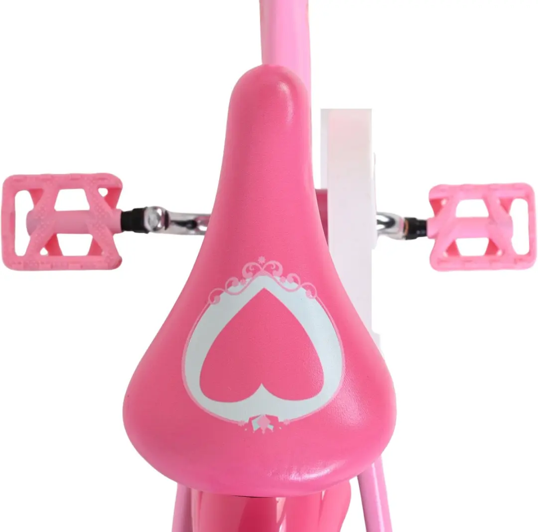 Volare Disney Princess Kinderfiets 12 inch - Roze - afbeelding 6 van 6