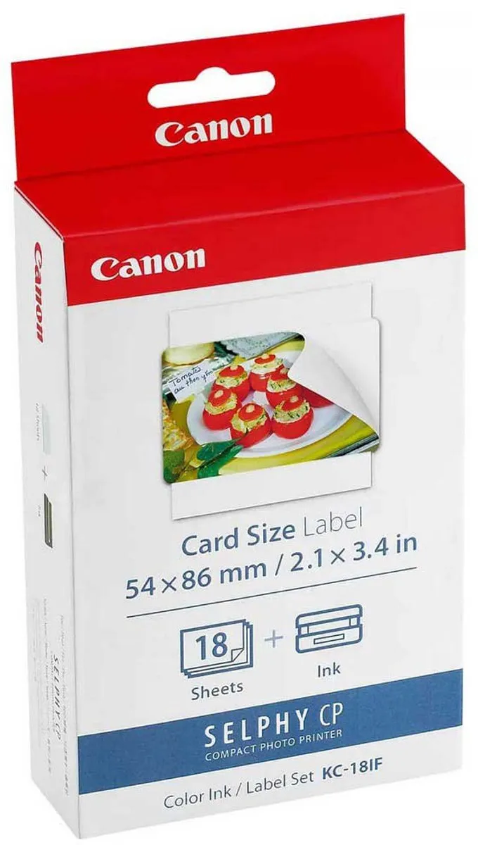 Canon KC-18IF Inktcartridge - 18 Stuks - 54x86mm - Kleur