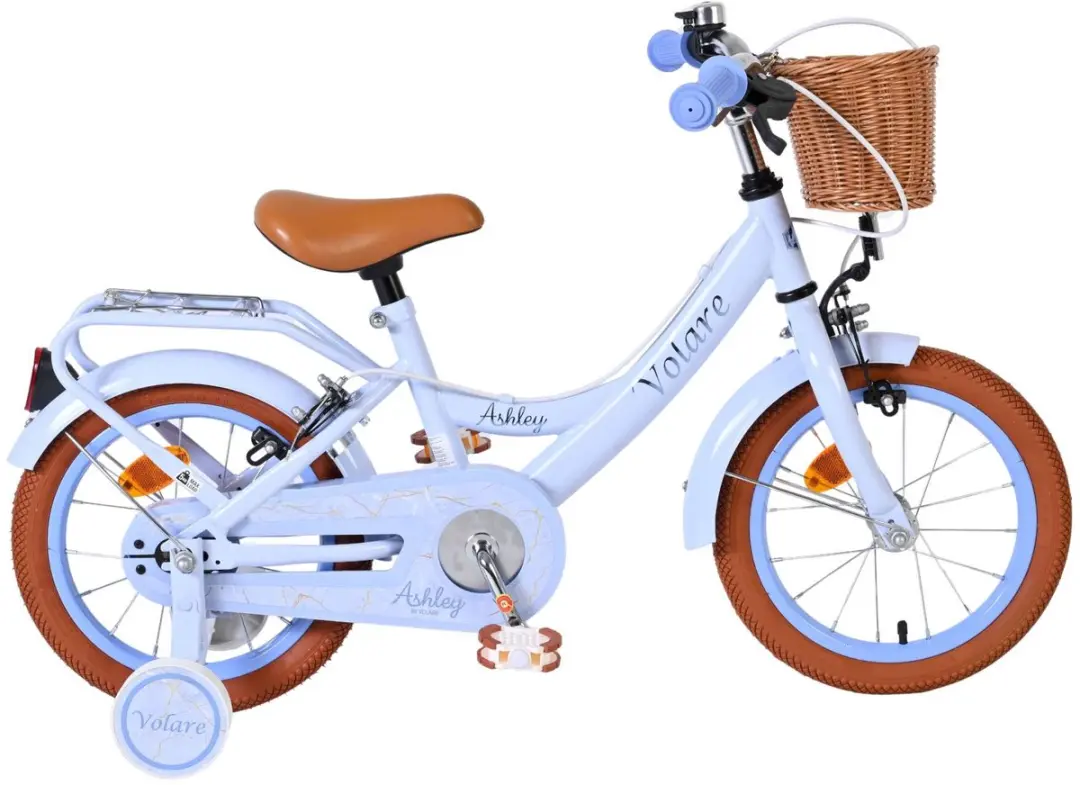 Volare Ashley Kinderfiets 14" - Lichtblauw - 1 Versnelling