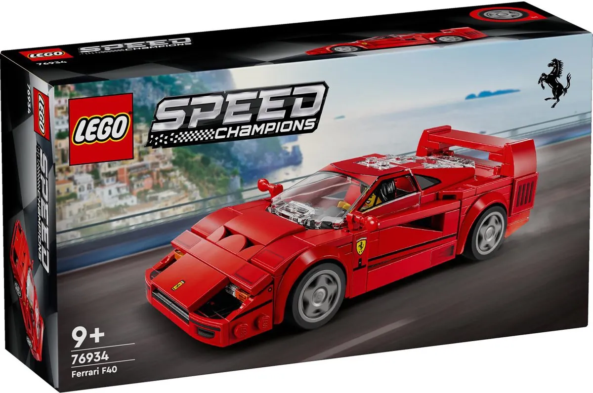 LEGO Speed Champions Ferrari F40 76934 - 318 Stukken - 1 Minifiguur