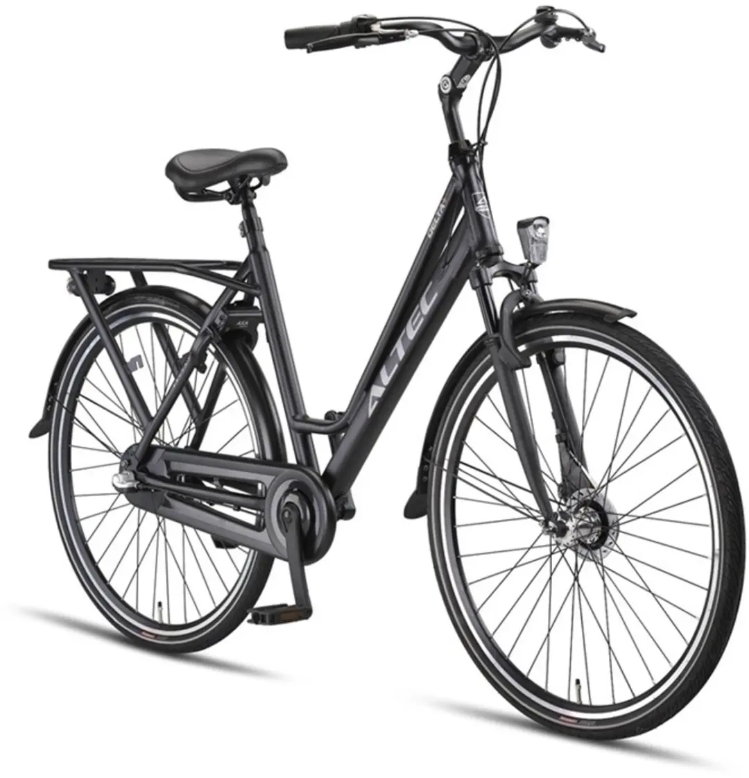Altec Damesfiets Delta Plus 28" 56cm - 3 Versnellingen - Matzwart