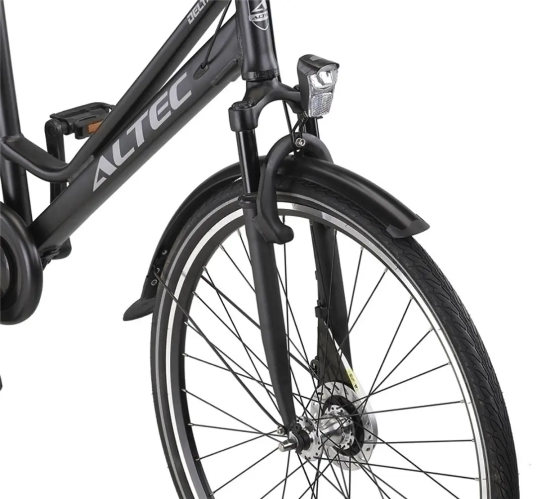 Altec Damesfiets Delta Plus 28" 56cm - 3 Versnellingen - Matzwart