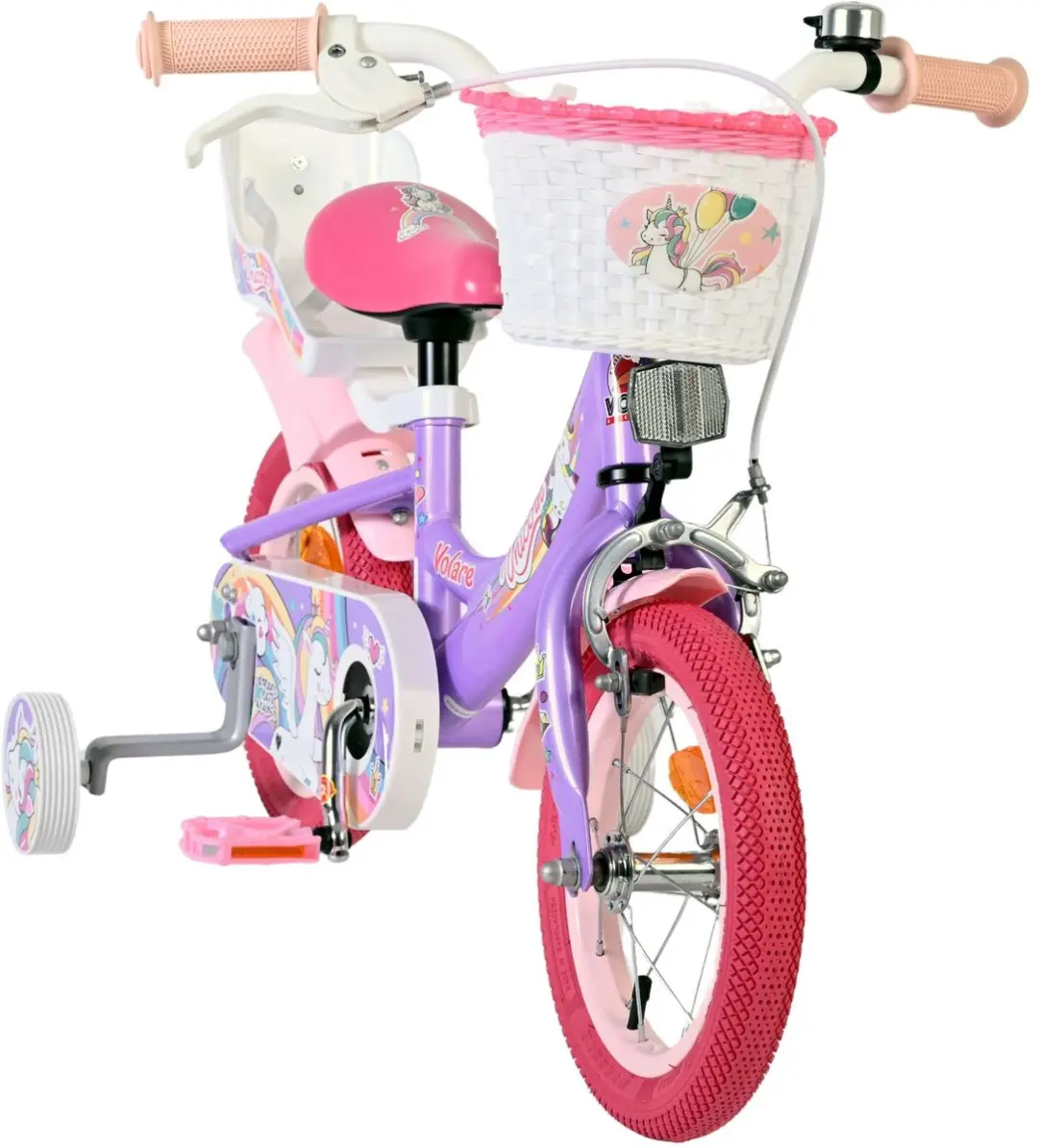 Volare Unicorn Kinderfiets 12" - Meisjes - Paars