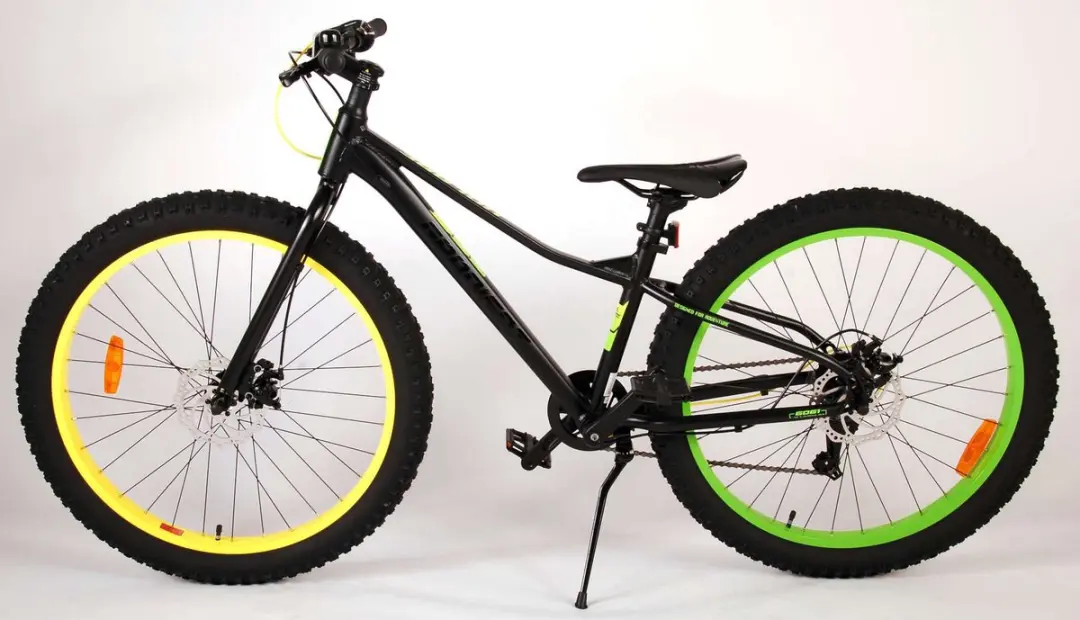 Volare Gradient Kinderfiets 26" 7 Speed - Zwart/Geel/ Groen