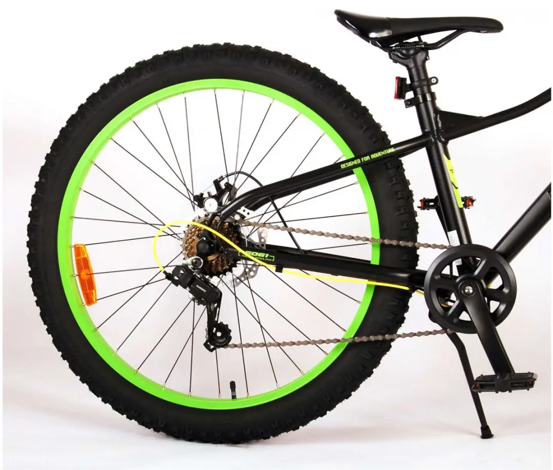 Volare Gradient Kinderfiets 26" 7 Speed - Zwart/Geel/ Groen