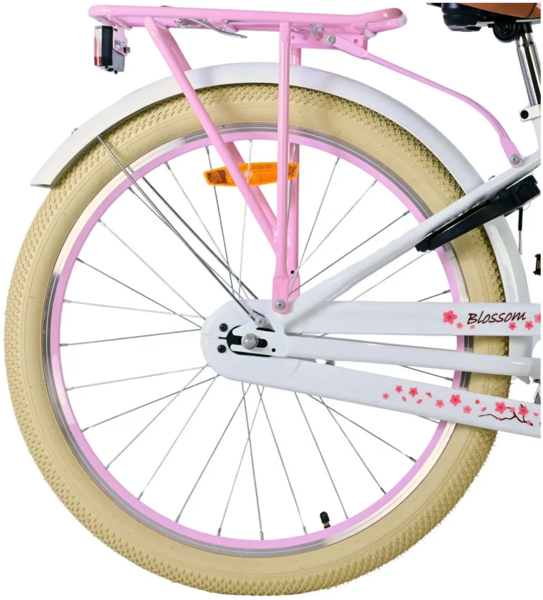 Volare Blossom Kinderfiets 24 inch - 1 Versnelling - Wit