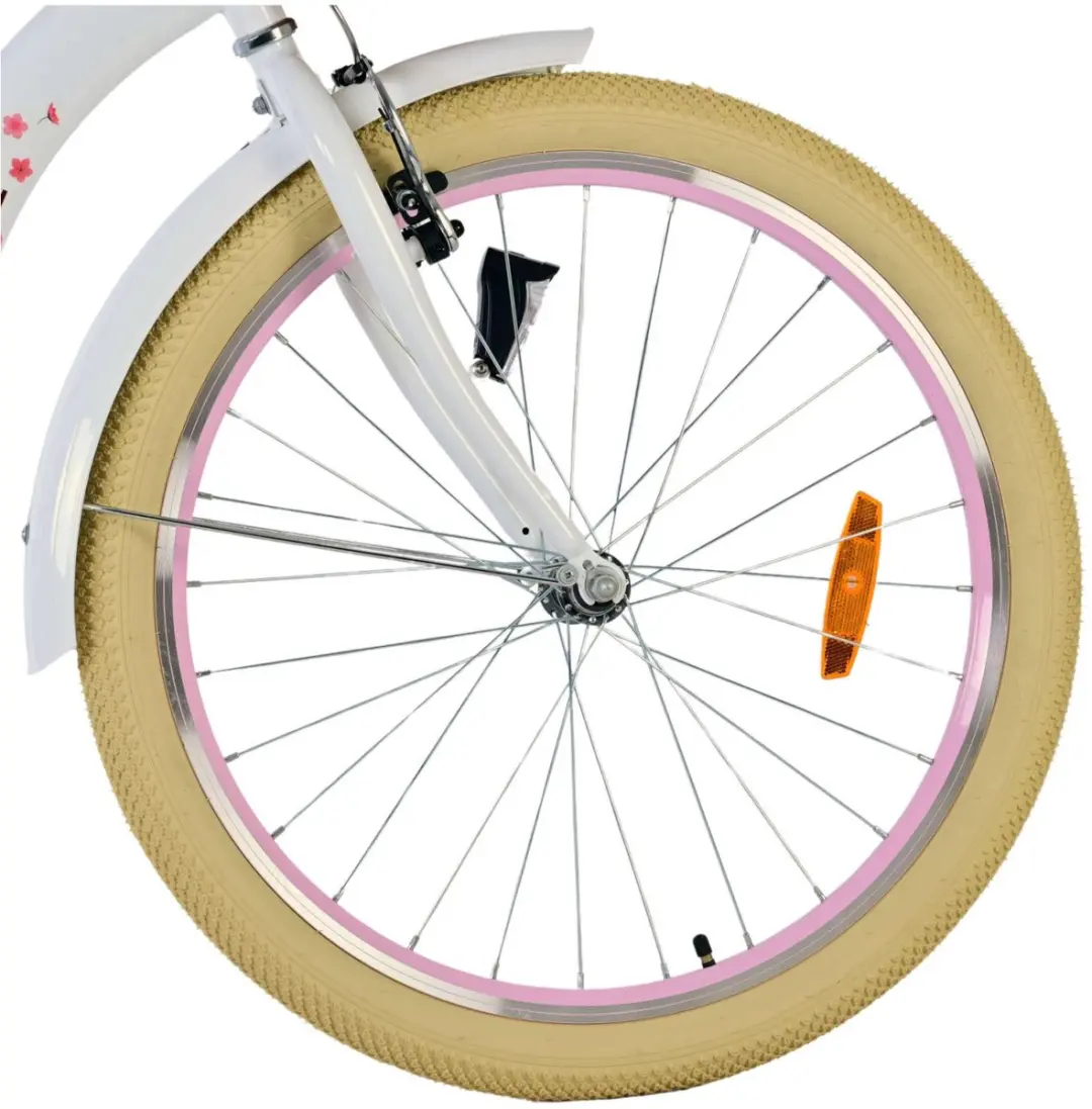 Volare Blossom Kinderfiets 24 inch - 1 Versnelling - Wit