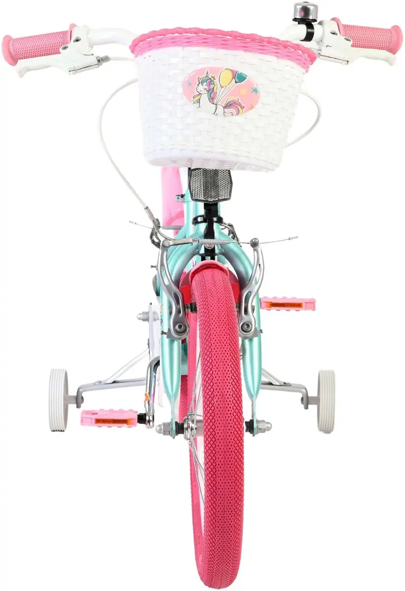 Volare Unicorn Kinderfiets 16" - Groen - 1 Versnelling