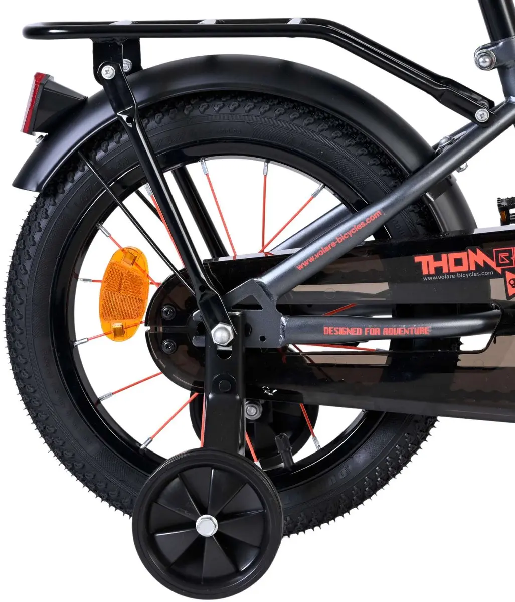 Volare Thombike Kinderfiets 14" - 1 Versnelling - Oranje/Grijs