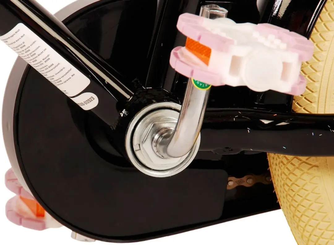 Volare Excellent Kinderfiets 14" - Meisjes - 1 Versnelling - Zwart - afbeelding 6 van 6