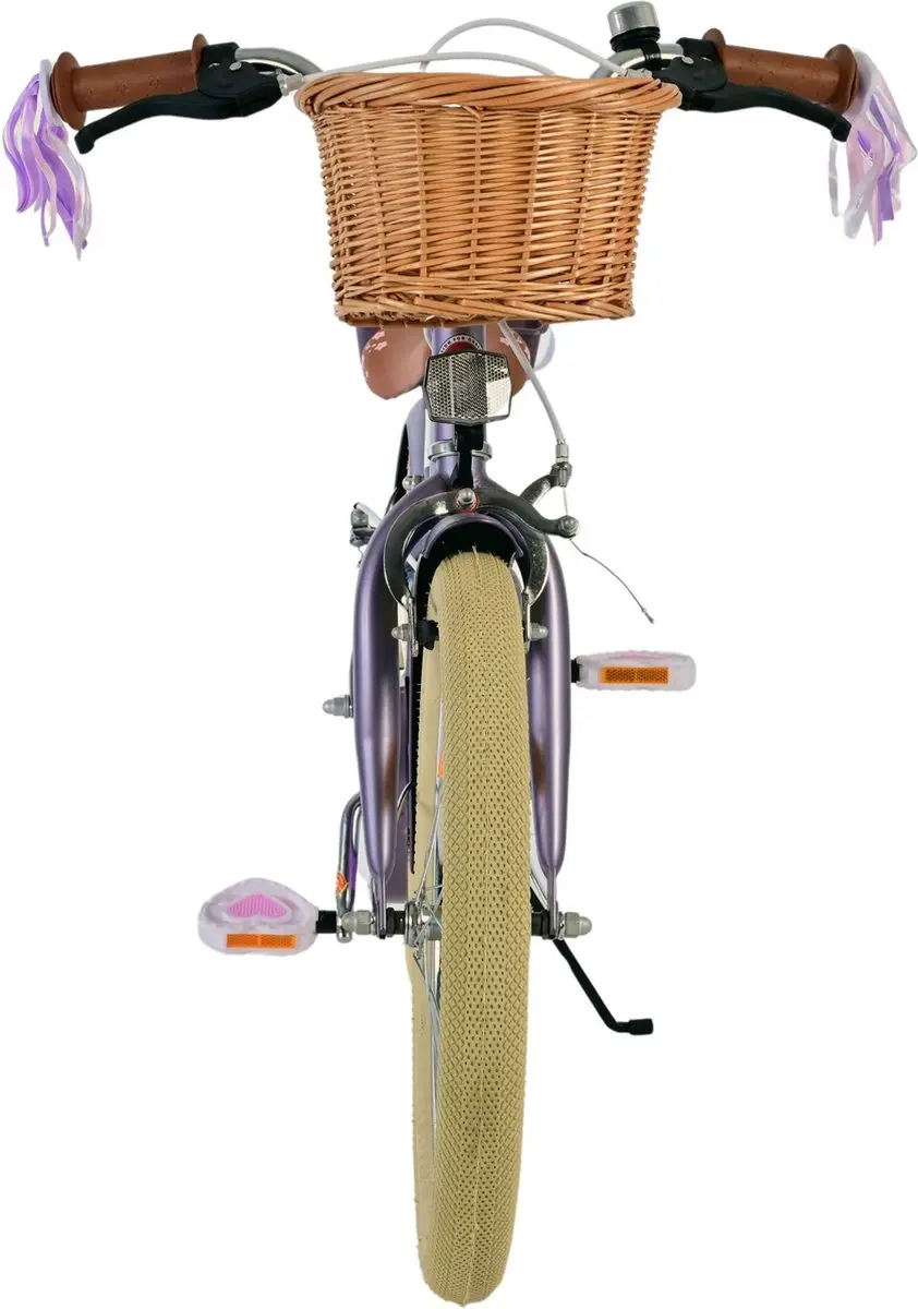 Volare Blossom Kinderfiets 18 inch - Paars - Twee handremmen