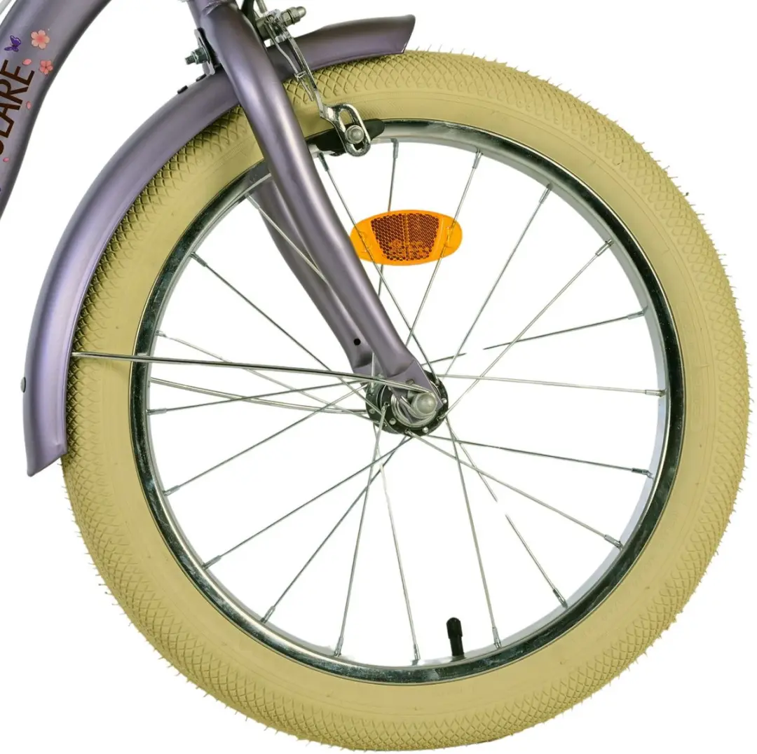 Volare Blossom Kinderfiets 18 inch - Paars - Twee handremmen - afbeelding 6 van 6
