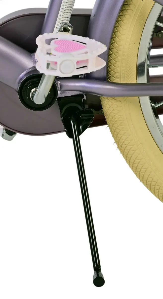 Volare Blossom Kinderfiets 18 inch - Paars - Twee handremmen