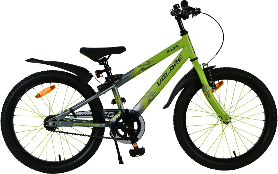 Volare Rocky Kinderfiets 20" - 1 Versnelling - Groen/Zwart