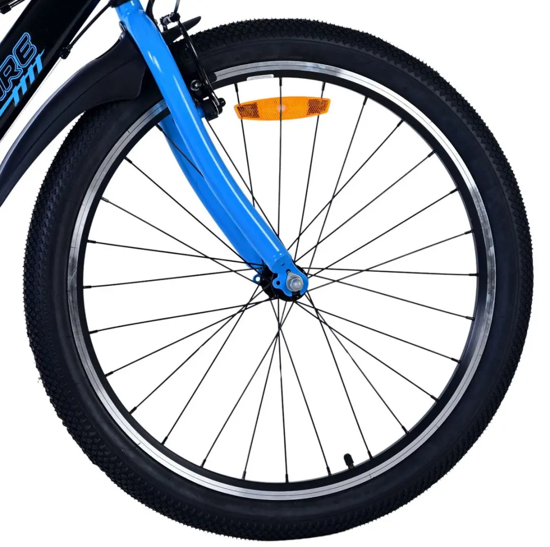 Volare Sportivo Kinderfiets 24 inch 7 Speed - Zwart/Blauw - afbeelding 6 van 6