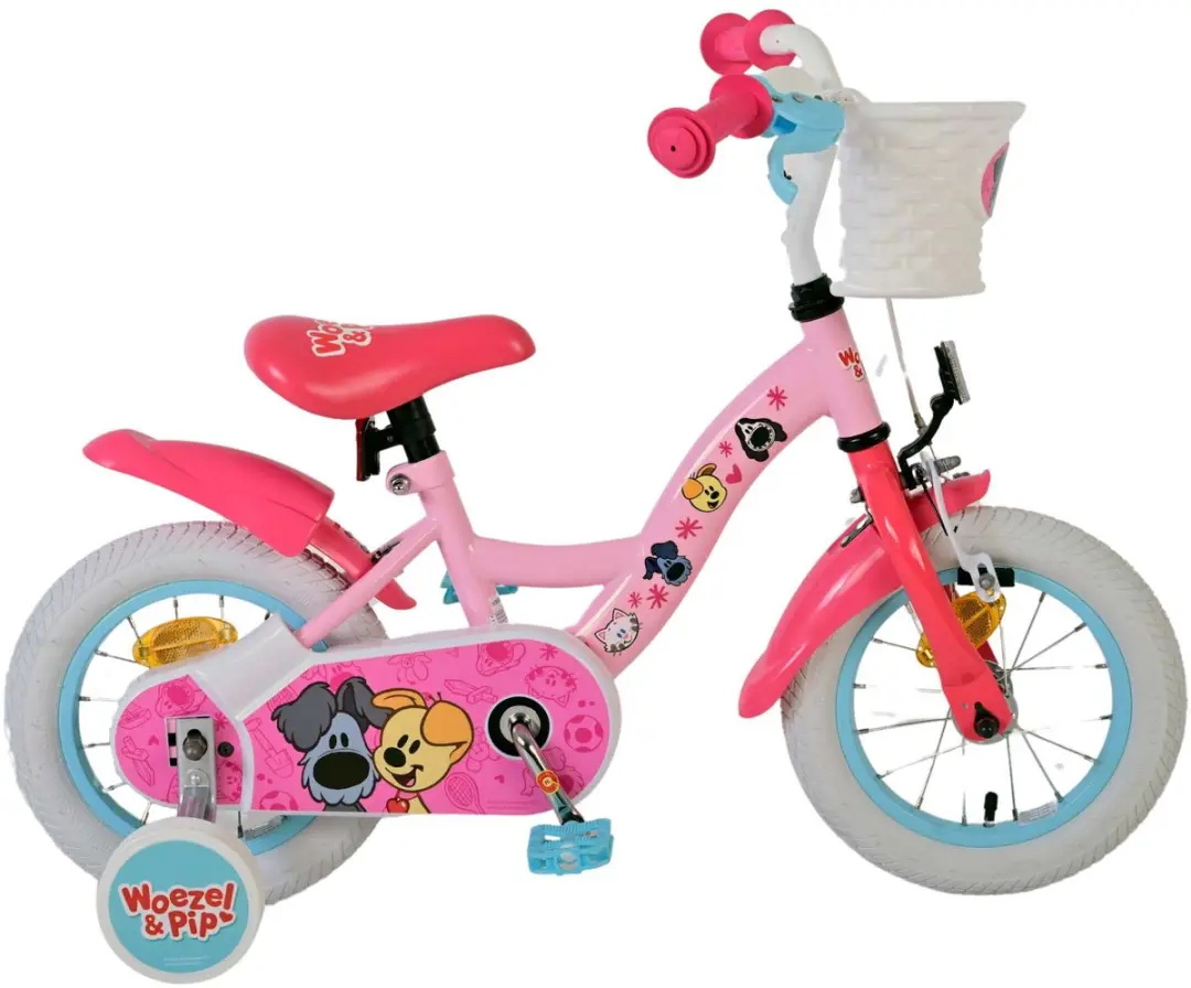 Volare Woezel & Pip Kinderfiets 12 inch - Lichtroze - 1 Versnelling