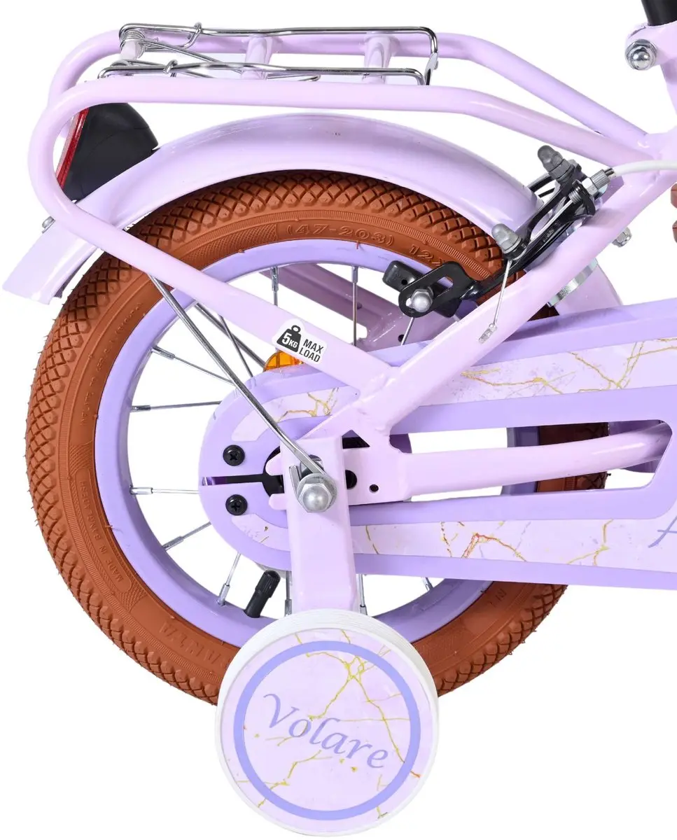 Volare Ashley Kinderfiets 12" - Lila - 1 Versnelling