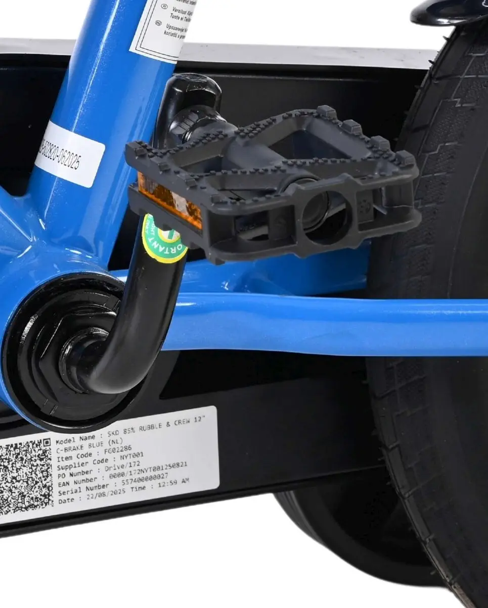Volare Paw Patrol Rubble & Crew Kinderfiets 12 inch - Blauw