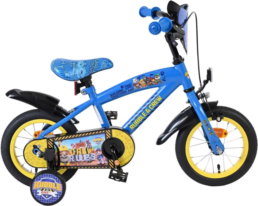 Volare Paw Patrol Rubble & Crew Kinderfiets 12 inch - Blauw