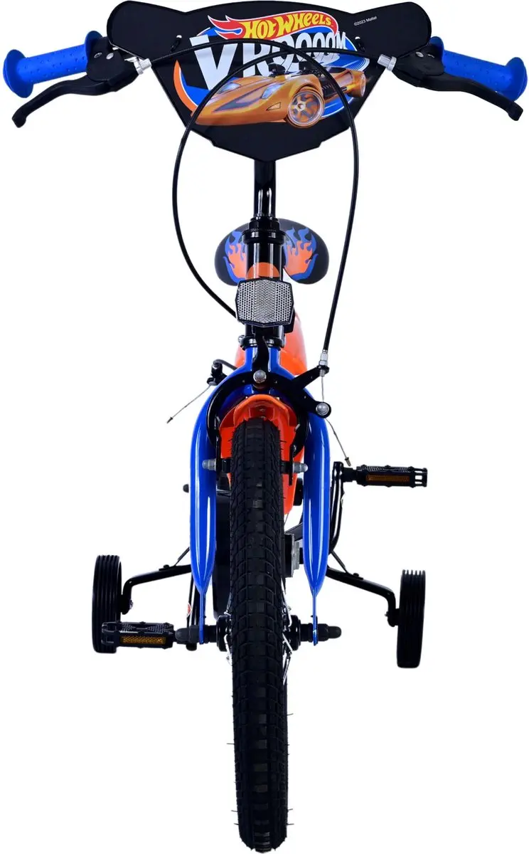 Volare Hot Wheels Kinderfiets 16 inch - Zwart/Oranje/Blauw - afbeelding 6 van 6