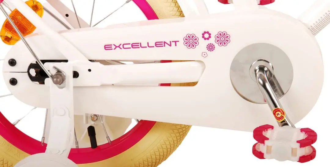 Volare Excellent Kinderfiets 14 inch - Meisjes - Wit - afbeelding 6 van 6