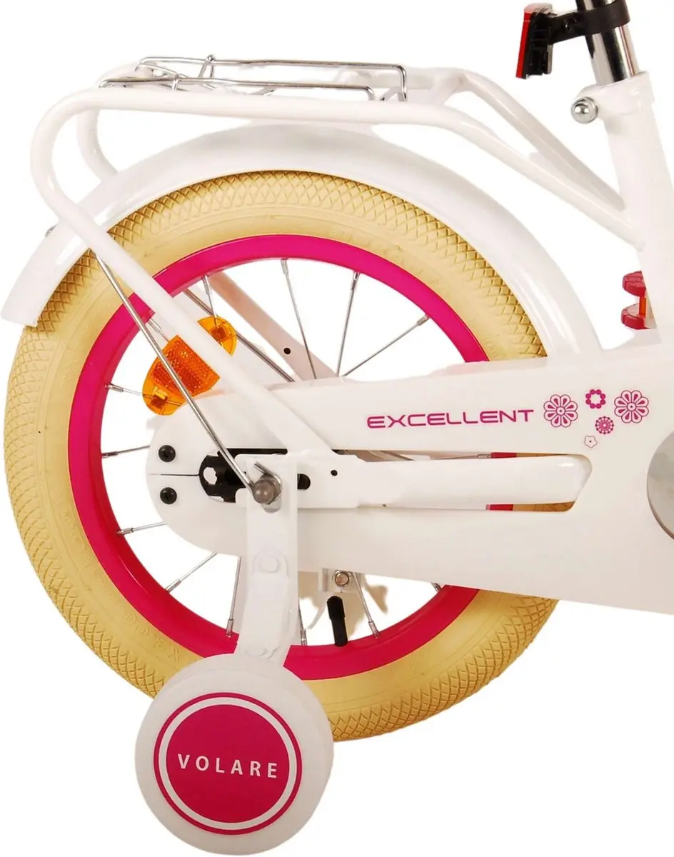 Volare Excellent Kinderfiets 14 inch - Meisjes - Wit