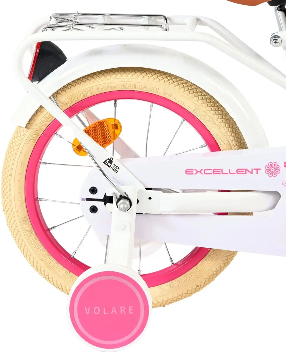 Volare Excellent Kinderfiets 14 inch - Meisjes - Wit