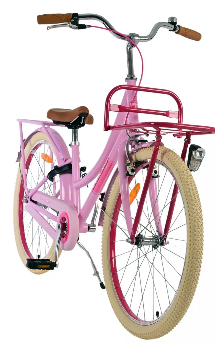 Volare Excellent Kinderfiets 24 inch - 1 Versnelling - Roze