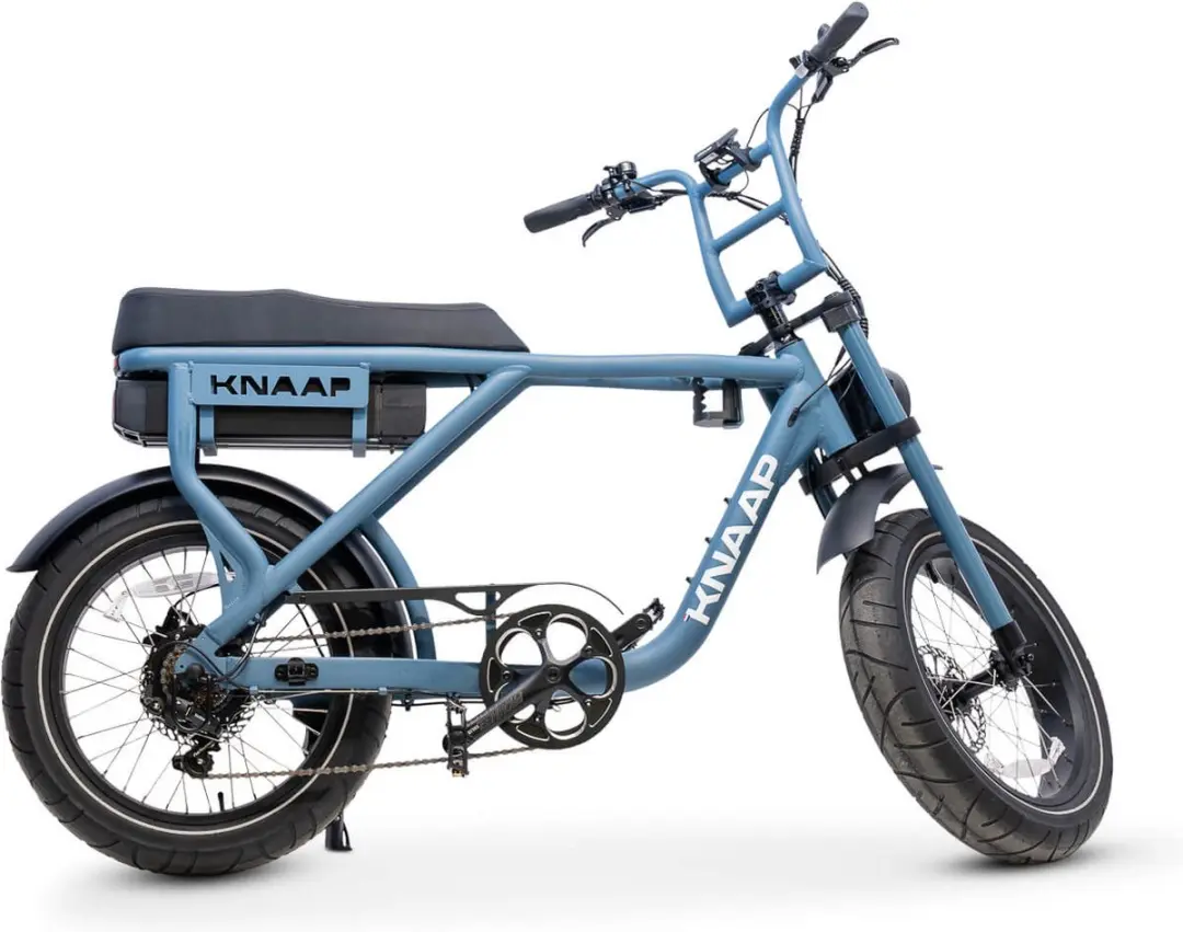 KNAAP AMS X26 Ice Blue Elektrische Fatbike 250W 720Wh - 20" - 7 Versnellingen