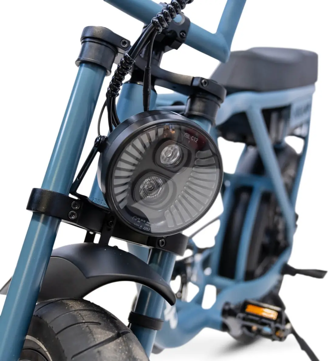KNAAP AMS X26 Ice Blue Elektrische Fatbike 250W 720Wh - 20" - 7 Versnellingen
