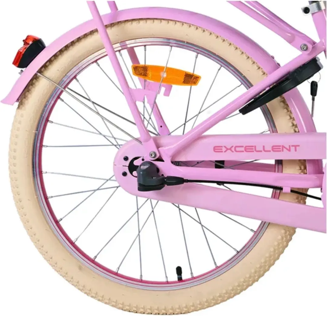 Volare Excellent Kinderfiets 20" - 3 Versnellingen - Roze