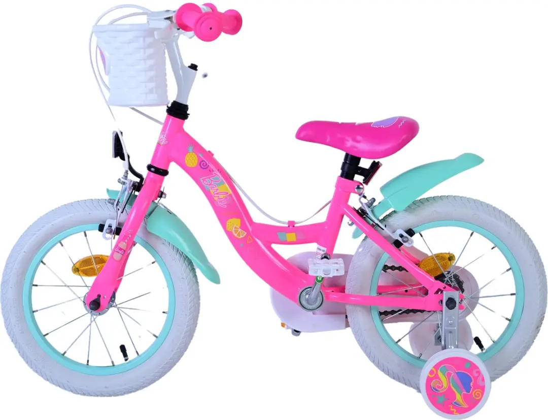 Volare Barbie Kinderfiets 14 inch - Roze - 1 Versnelling