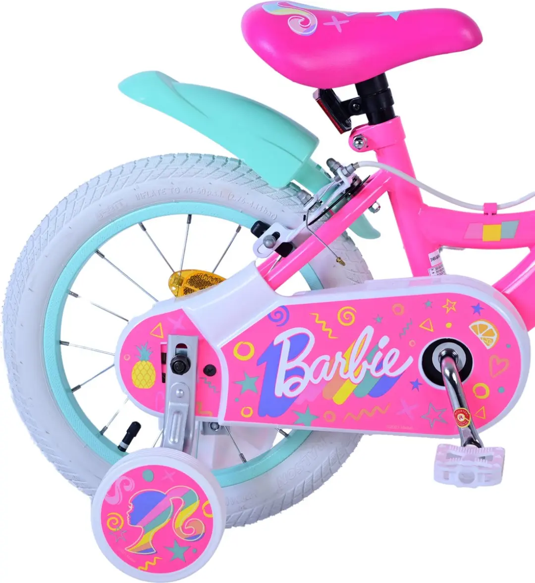 Volare Barbie Kinderfiets 14 inch - Roze - 1 Versnelling