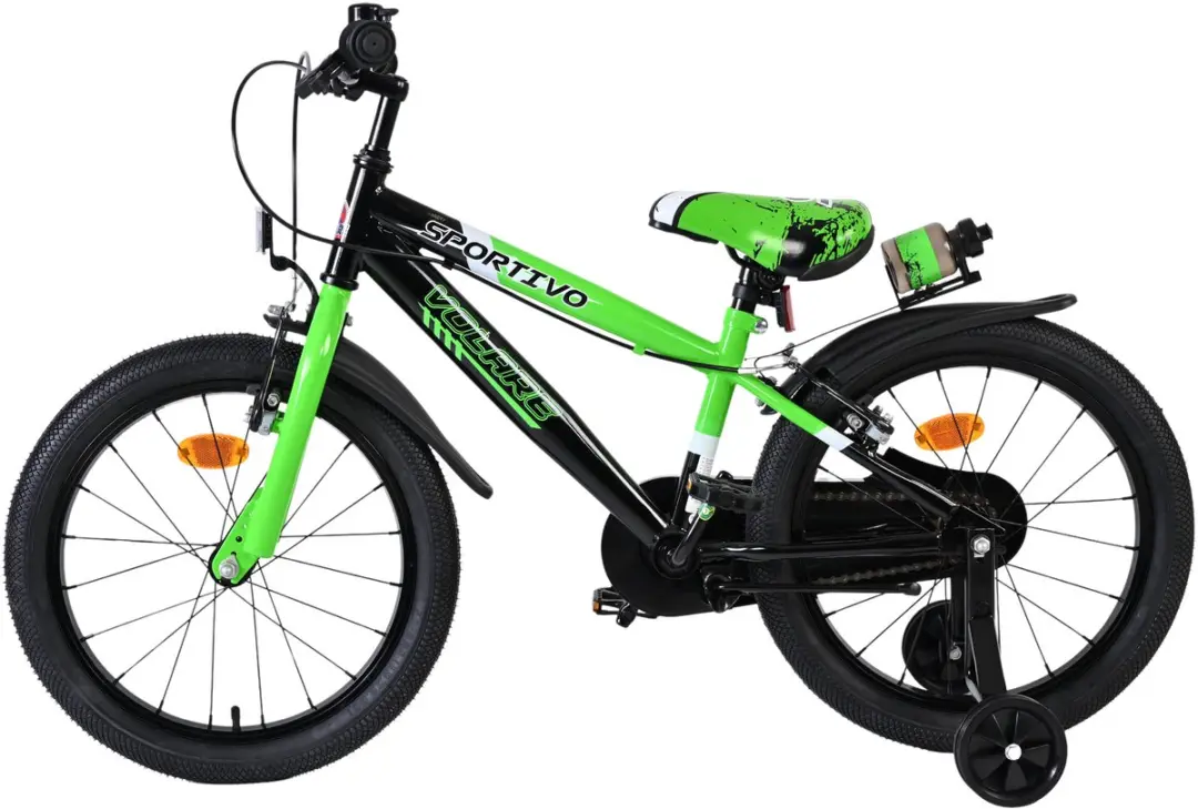 Volare Sportivo Kinderfiets 18 inch - Groen/Zwart