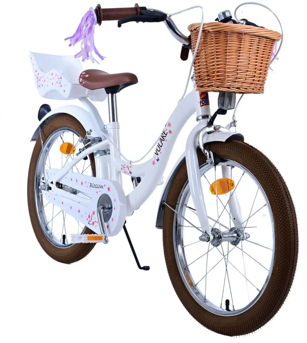Volare Blossom Kinderfiets 18 inch - Meisjes - Wit