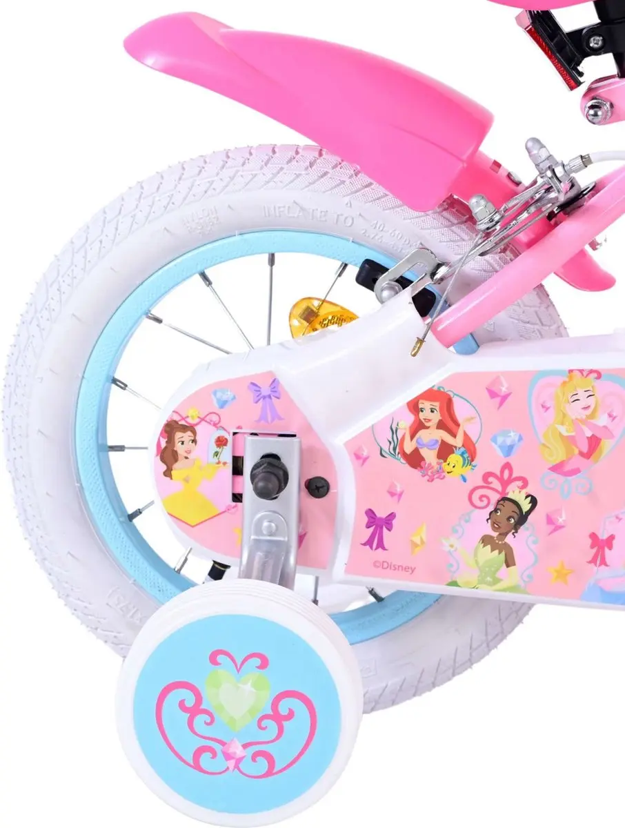 Volare Disney Princess Kinderfiets 12 inch - Roze - 1 Versnelling