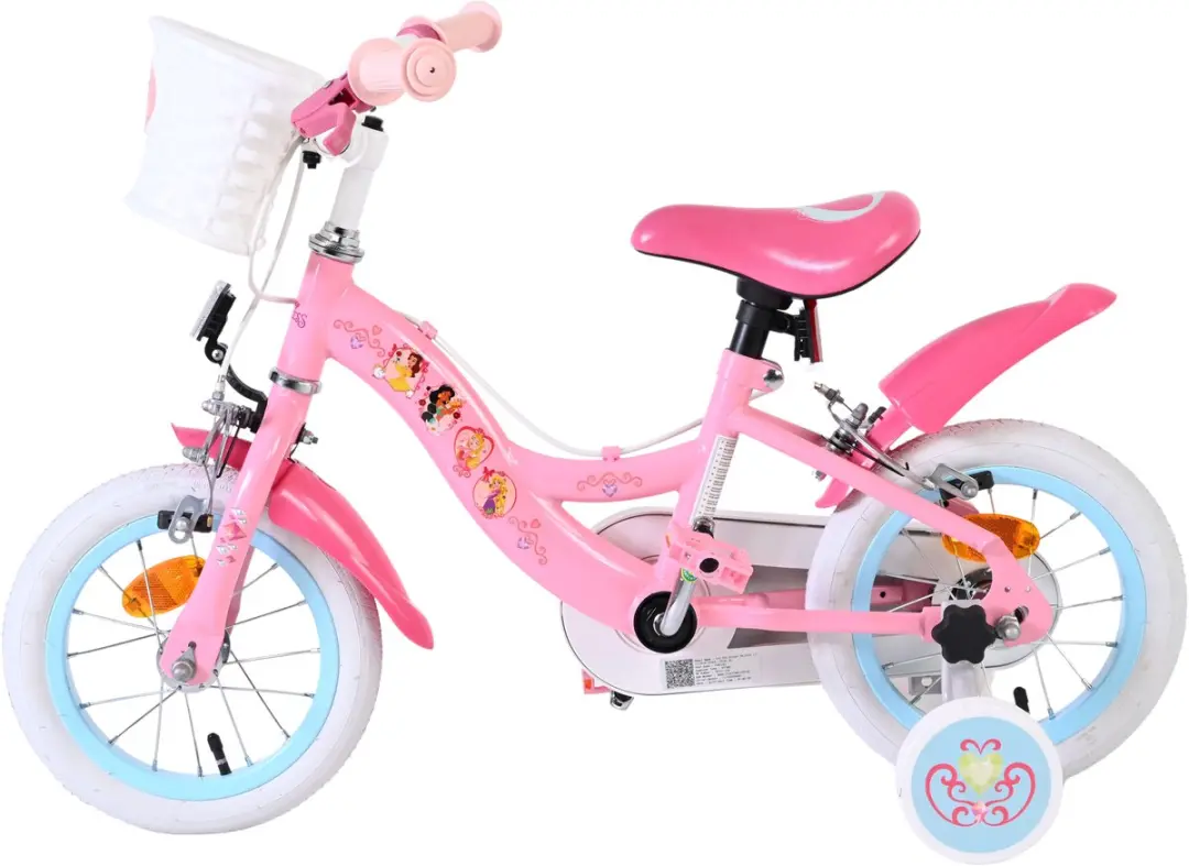 Volare Disney Princess Kinderfiets 12 inch - Roze - 1 Versnelling