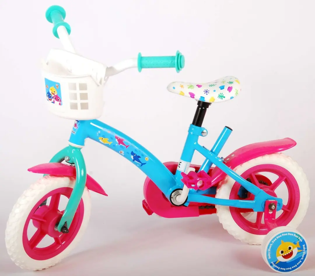 Volare Ocean Kinderfiets 10 Inch - Roze/Blauw - afbeelding 6 van 6