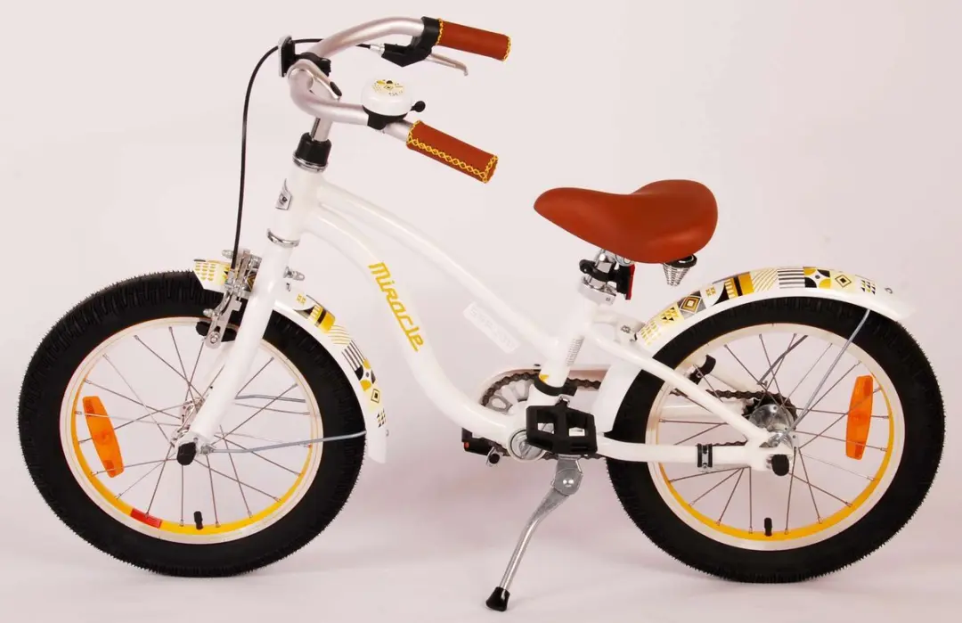 Volare Miracle Cruiser Kinderfiets 16 inch - 1 Versnelling - Wit - afbeelding 6 van 6