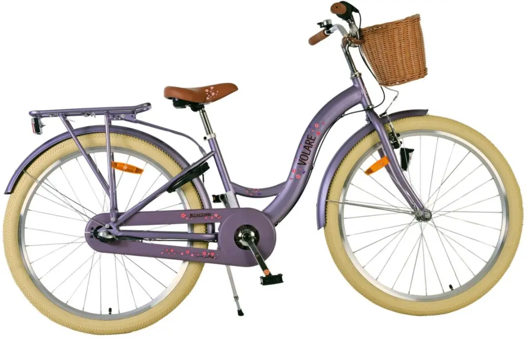 Volare Blossom Kinderfiets 26" - Meisjes - 3 Versnellingen - Paars